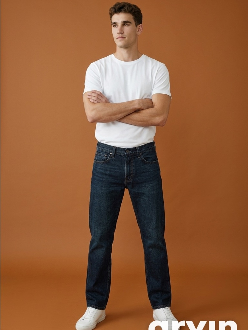 Levi's Dark Blue Straight-Leg Men Jeans